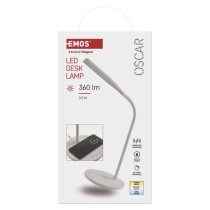 LED stolní lampa OSCAR, bílá