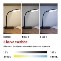 Namizna LED svetilka MOLLY črna