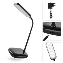 LED stolní lampa MOLLY, černá