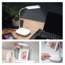 LED stolná lampa MOLLY, biela