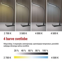 Namizna LED svetilka KYLE