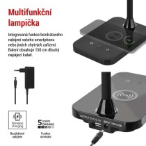 LED stolní lampa KYLE, černá