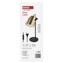Stolní lampa NINA na žárovku E27, zlatá