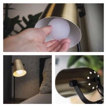 Stolní lampa NINA na žárovku E27, zlatá