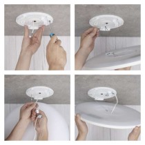 LED felületi lámpatest FLORI kerek, fehér, 18W, semleges fehér