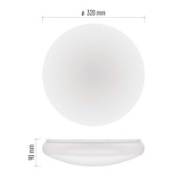 LED stropné svietidlo TIVI, A CLASS, MW sensor, okrúhle biele 8,6W, IP44, Neutrálna biela