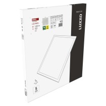 LED panel LUXXO backlit 60×60, štvorcový vstavaný biely, 22W neutrálna b. UGR
