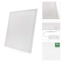 LED panel LUXXO backlit 60×60, štvorcový vstavaný biely, 22W neutrálna b. UGR