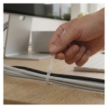 Stahovací páska 100×2,5 mm, bílá, 100 ks