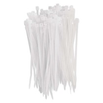 Stahovací páska 100×2,5 mm, bílá, 100 ks