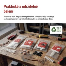 Stahovací páska 250×4,8 mm, černá, 100 ks