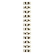 Šroubová svorkovnice 12× 2,5–4 mm2, 450 V, bílá