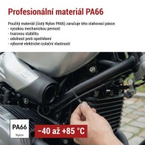 Stahovací páska 300×3,5 mm, černá, 100 ks