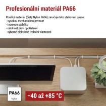 Stahovací páska 300×3,5 mm, bílá, 100 ks