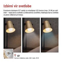 Namizna svetilka NINA zlata