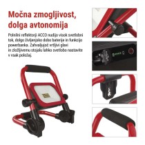 LED reflektor polnilni ACCO 20W CW