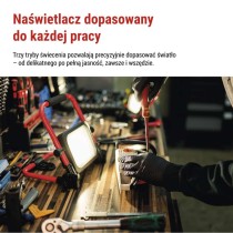 Przenośny naświetlacz LED ACCO ładowalny 35W zimna biel