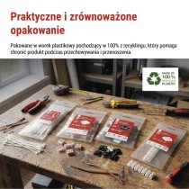 Zaczep kablowy 6 mm, czarna, 50 szt