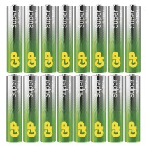 Alkalická baterie GP Super AAA (LR03) 16 ks