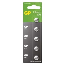 Alkalická knoflíková baterie GP Ultra plus A76F (LR44), 5 ks