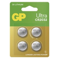 Lithiová knoflíková baterie GP Ultra CR2032, 4 ks