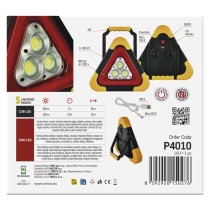 Trójkąt ostrzegawczy ładowalny COB LED + RED LED
