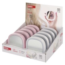 Kieszonkowe lusterko kosmetyczne z oświetleniem LED, 10 szt., box