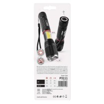 COB LED + LED ruční svítilna P3111, 230 lm, 3x AAA, fokus