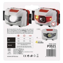 LED čelovka P3521, 85 lm, 65 m, 3x AAA