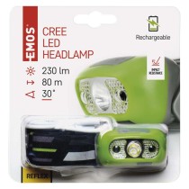 CREE LED nabíjecí čelovka P3534, 230 lm, 80 m, Li-Pol 1200 mAh