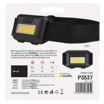 COB LED čelovka P3537, 110 lm, 3x AAA