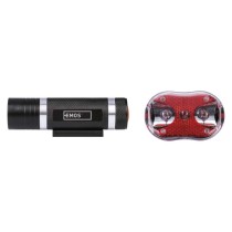 Lampa rowerowa komplet przód + tylna, 150 lm, 5x AAA