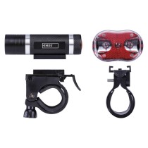 Lampa rowerowa komplet przód + tylna, 150 lm, 5x AAA