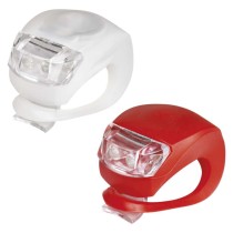 Lampa rowerowa, komplet przód + tył 10 lm 2x CR2032