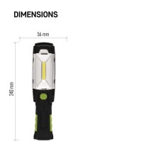 COB LED + LED aufladbare Arbeitsleuchte P4518, 380 lm,2500 mAh