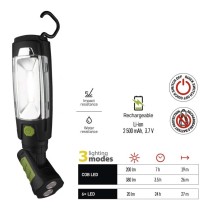 COB LED + LED aufladbare Arbeitsleuchte P4518, 380 lm,2500 mAh