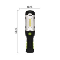 COB LED + LED aufladbare Arbeitsleuchte P4518, 380 lm,2500 mAh