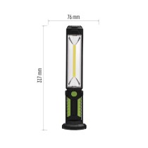 COB LED + LED uzlādējama lampa darbam P4525, 500 lm, 2000 mAh