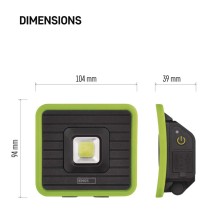 LED-töölamp laetav, P4539, 1000 lm, 2200 mAh