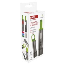 Ročna LED svetilka, 600 lm, 1 200 mAh, kovinska