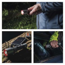 Latarka metalowa LED 1200 lm, 2200 mAh, ładowalna