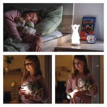 LED silikonska svetilka z nočno lučjo P2316, 25 lm, 1200 mAh