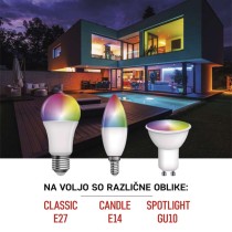 LED žarnica GoSmart MR16 / GU10 / 4,8 W (35 W) / 400 lm / RGB / zatemnilna / WiFi