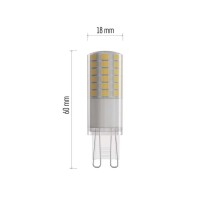 LED spuldze Classic JC / G9 / 4,2 W (40 W) / 470 lm / neitrāli balta