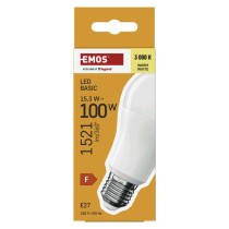 LED žiarovka Basic A60 / E27 / 15,3W (100 W) / 1521 lm / Teplá biela