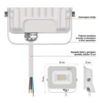 LED reflektor SIMPO 10 W nevtralna bela