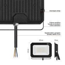 LED reflektor SIMPO 20 W nevtralna bela