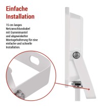 LED reflektor SIMPO 30W, weiß, IP65, 3000 lm, neutralweiß