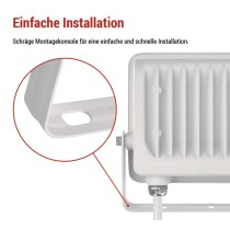 LED reflektor GLARO 30W, weiß, IP65, 3000 lm, neutralweiß