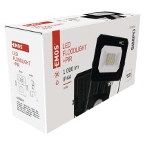 Naświetlacz LED SIMPO 10W, z czujn. PIR, czarny, neutralna biel